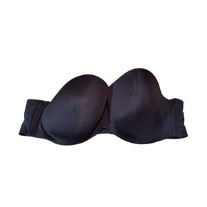Maidenform Strapless Bra Womens 42C Black Excellent Underwire Padded SE0004
